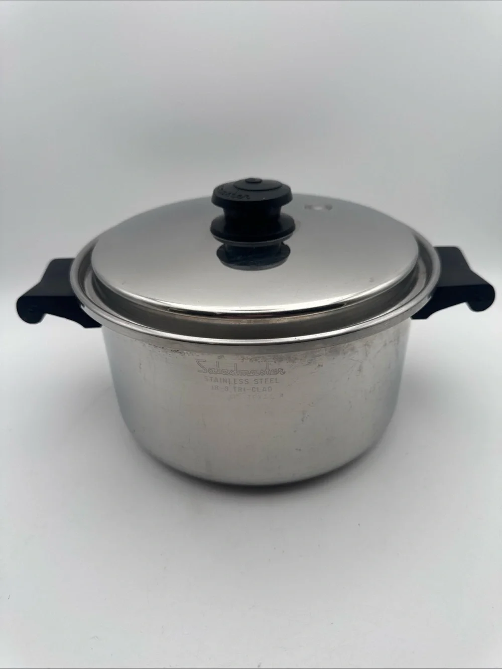 Saladmaster 18-8 Tri-Clad Stainless Steel Mini Stockpot 4 Qt Vapo-Lid USA